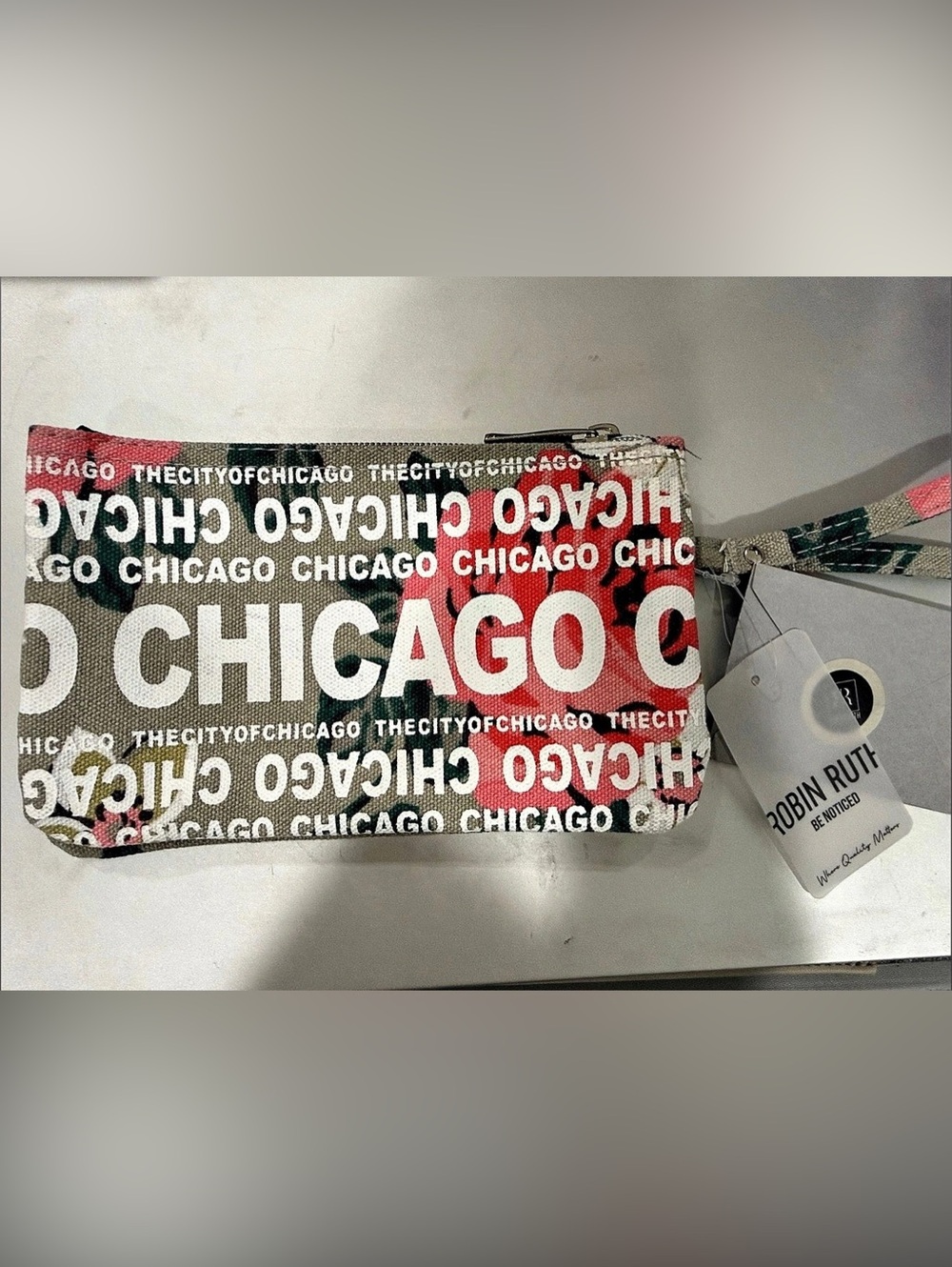 Robin Ruth Chicago Print Zip Cosmetic Pouch